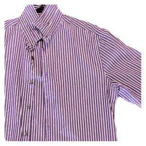 Purple Striped H&M Dress Shirt